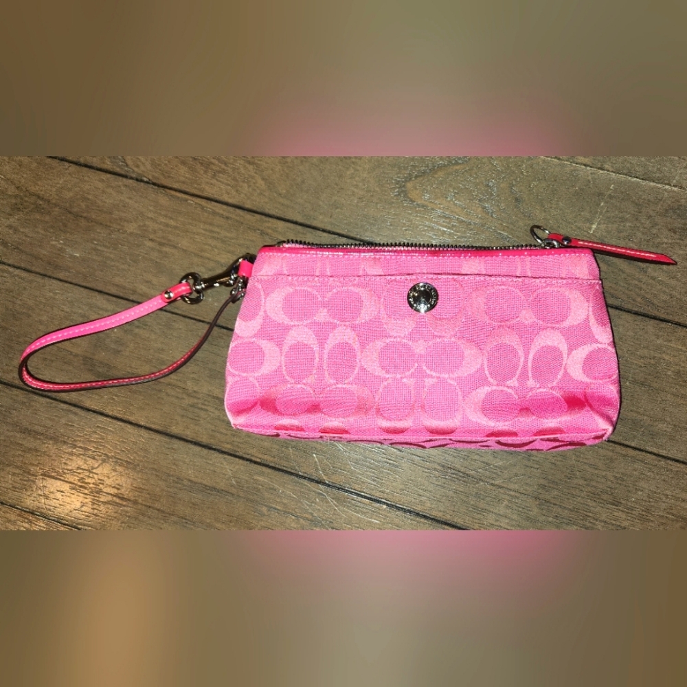 Coach Pink Wristlet